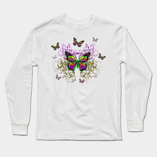 Artistic Butterfly Decoration 2 Long Sleeve T-Shirt